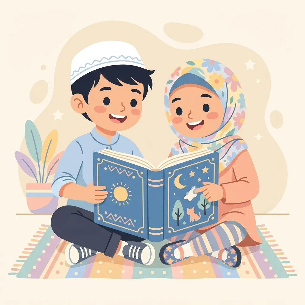 Anak-anak belajar membaca